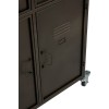 Armoire Sur Roues 9 Portes Metal Gris