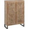 Armoire Pied Metal Teck/Metal Marron