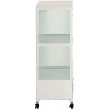 Armoire 3 Portes/2 Tiroirs Metal Blanc