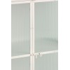 Armoire 3 Portes/2 Tiroirs Metal Blanc