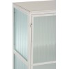 Armoire 3 Portes/2 Tiroirs Metal Blanc