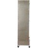 Armoire Roue 2 Tiroirs + 4 Portes Metal Argent