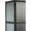 Armoire Haute 2 Portes/1 Tiroir Metal Noir