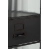 Armoire Haute 2 Portes/1 Tiroir Metal Noir