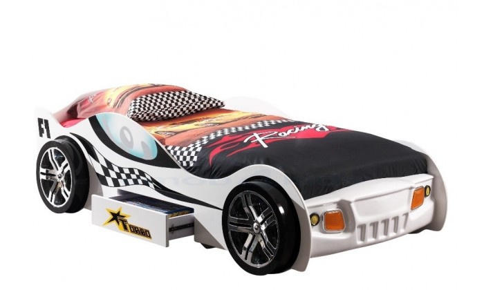Lit voiture enfant  rouge, blue ou blanc  AUTO