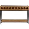 Console Pour Bouteilles De Vin Bois Naturel