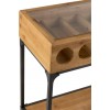 Console Pour Bouteilles De Vin Bois Naturel