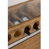 Console Pour Bouteilles De Vin Bois Naturel