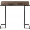 Console 2 Tiroirs Bois/Metal Marron