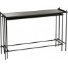 Set De 2 Console Rectangulaire Metal/Verre Noir