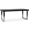 Table à manger argent design en acier silver avec allonge 195(265) Blackbone