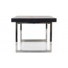 Table à manger argent design en acier silver avec allonge 195(265) Blackbone