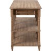 Console 3 Tiroirs Rotin Tisse Bois De Manguier Naturel