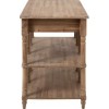 Console 3 Tiroirs Rotin Tisse Bois De Manguier Naturel