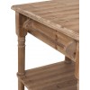 Console 3 Tiroirs Rotin Tisse Bois De Manguier Naturel