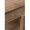 Console 3 Tiroirs Rotin Tisse Bois De Manguier Naturel