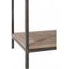 Console 3 Planches Teck/Metal Marron