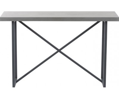 Console Beton Finish Rectangulaire Bois/Metal Gris