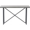 Console Beton Finish Rectangulaire Bois/Metal Gris