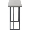 Console Beton Finish Rectangulaire Bois/Metal Gris