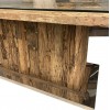 Table de salle à manger ultra design bois massif unique KEXIS