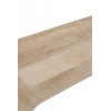 Console 3 Tiroirs Retro Bois Naturel/Blanc 105X35X100Cm