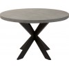 Table Bar Rond Bois/Metal Naturel/Noir