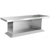 Table de salle à manger en miroir silver ultra design OCEAN