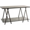 Table De Presentation Bois/Metal Gris