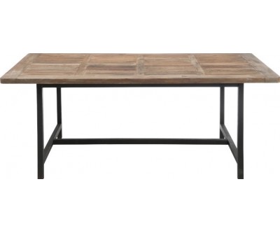 Table A Manger Bois/Metal Marron+Noir