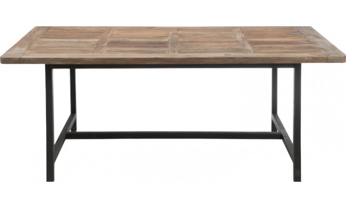 Table A Manger Bois/Metal Marron+Noir