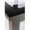 Table A Manger Rectangulaire 3 Croix Bois/Verre Noir