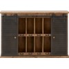 Armoire Murale 12 Compartiments Bois/Metal Naturel