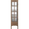 Vitrine 3 Planches 3 Tiroirs Bois/Verre Naturel 130X45X175Cm