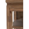 Vitrine 3 Planches 3 Tiroirs Bois/Verre Naturel 130X45X175Cm