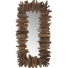 Miroir Rectangulaire Morceaux Bois Recycle Marron Small