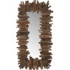 Miroir Rectangulaire Morceaux Bois Recycle Marron Small