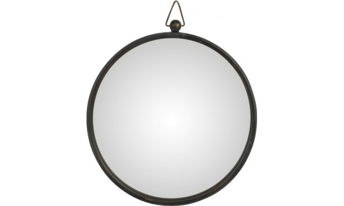 Miroir Bombe Metal Noir Medium