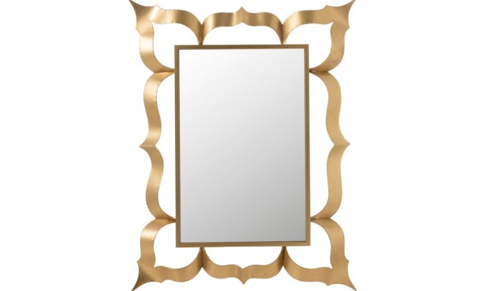 Miroir Baroque Rectangulaire Metal/Verre Or