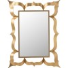 Miroir Baroque Rectangulaire Metal/Verre Or