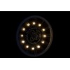 Horloge Ronde + Led Mecanisme Miroir Argent/Champagne