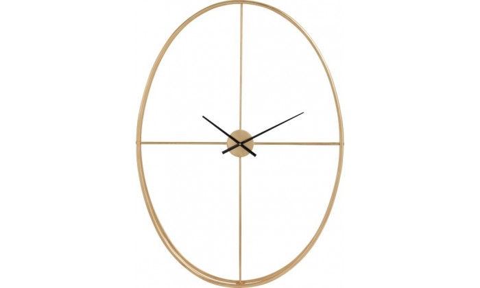 Horloge Ovale Metal Or Large