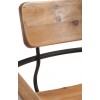 Tabouret De Bar Bistro Metal/Bois Naturel/Noire