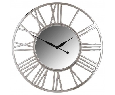 Horloge mural rond argent Danell