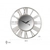 Horloge mural rond argent Danell