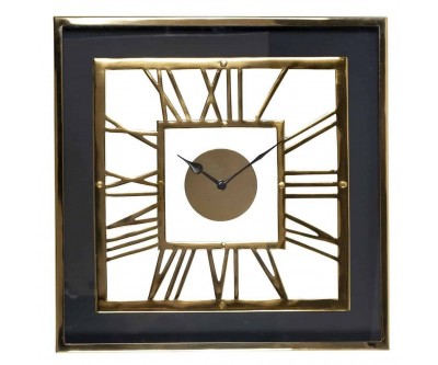 Horloge mural carré gold  Trayson