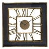 Horloge mural carré gold  Trayson