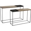 Set De 2 Consoles Metal Or/Noir