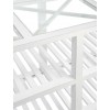 Console Rectangulaire 2 Planches Croix Bois/Verre Blanc