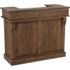 Bar 2 Tiroirs Bois Marron